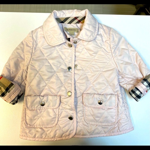 Burberry quilted jacket for baby girl - Picture 1 of 7